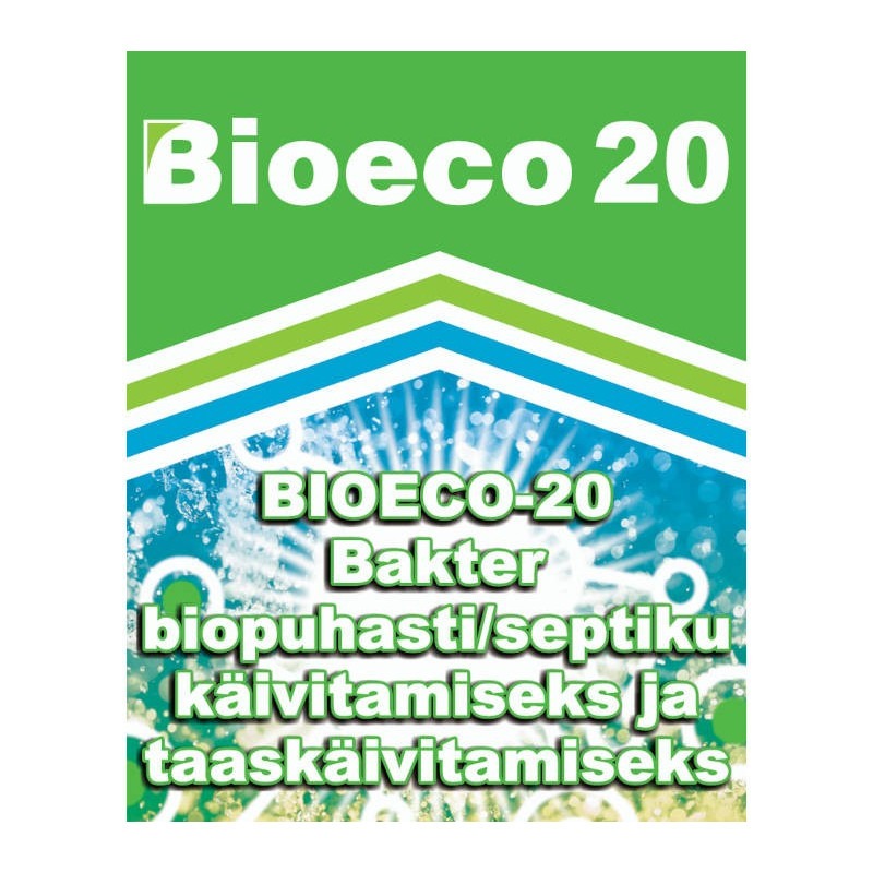 Bioeco-20 bakter biopuhasti/septiku käivitamiseks ja taaskäivitamiseks, 5000g